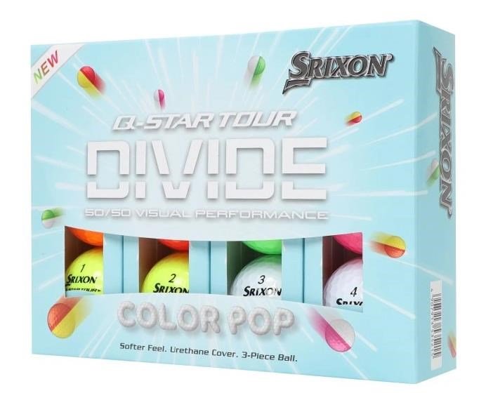 Srixon Q-Star Tour Divide 6 Multi golfballen, mix van kleuren