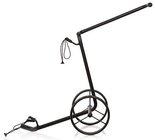 JuStar Black 2-wielige manuele trolley, mat zwart