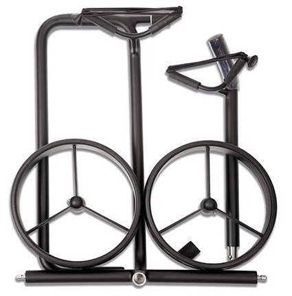 JuStar Black 2-wielige manuele trolley, mat zwart