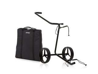 JuStar Black 2-wielige manuele trolley, mat zwart