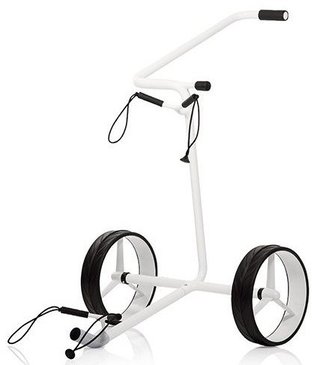 JuStar White 2-Wheeled manuele trolley, glanzend wit