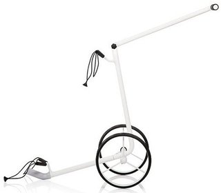JuStar White 2-Wheeled manuele trolley, glanzend wit