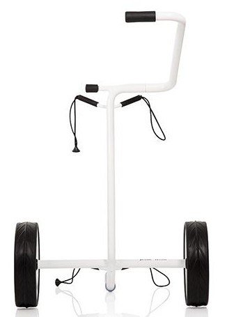JuStar White 2-Wheeled manuele trolley, glanzend wit