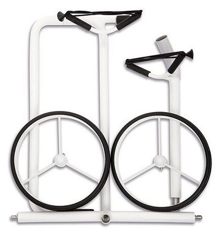 JuStar White 2-Wheeled manuele trolley, glanzend wit