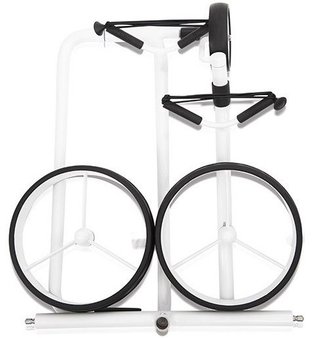 JuStar White 3-Wheeled handwagen, glanzend wit