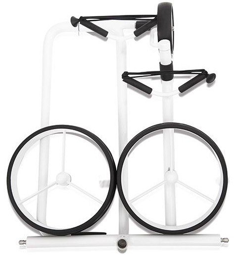 JuStar White 3-Wheeled handwagen, glanzend wit