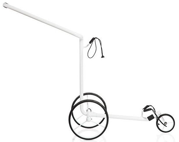 JuStar White 3-Wheeled handwagen, glanzend wit