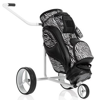 JuStar White 3-Wheeled handwagen, glanzend wit