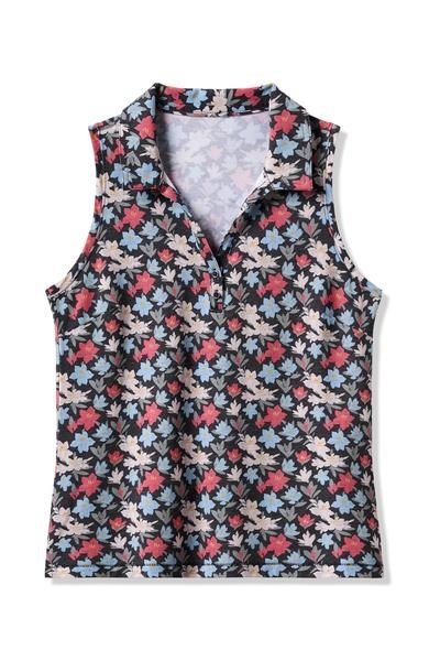 Travis Mathew Course Time dames polo, zwart