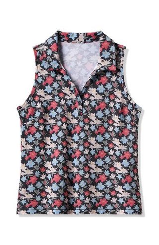 Travis Mathew Course Time dames polo, zwart
