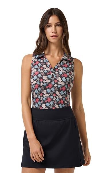 Travis Mathew Course Time dames polo, zwart