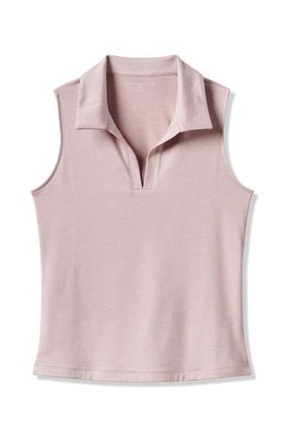 Travis Mathew Skyloft Light Sleeveless dames polo, heather violet ice