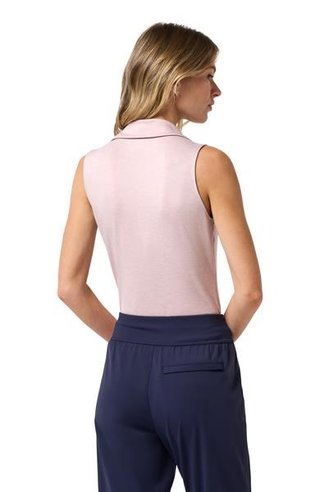 Travis Mathew Skyloft Light Sleeveless dames polo, heather violet ice