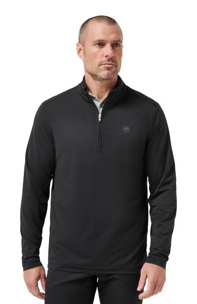 Travis Mathew Heater Pro 1/4Zip heren sweater, zwart