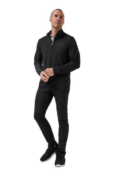 Travis Mathew Heater Pro 1/4Zip heren sweater, zwart