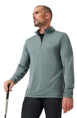 Travis Mathew Heater Pro 1/4Zip heren sweater, balsam green