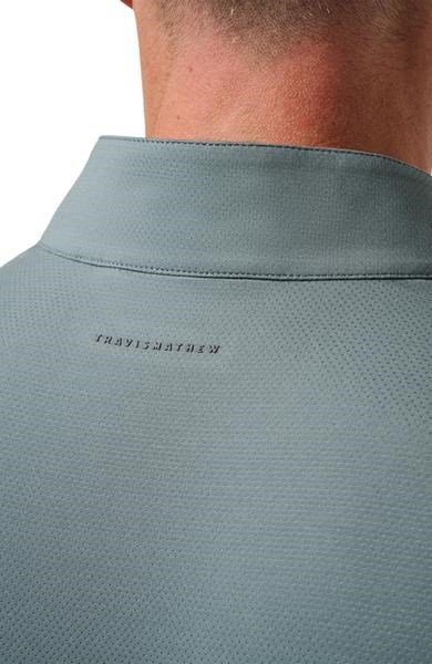 Travis Mathew Heater Pro 1/4Zip heren sweater, balsam green