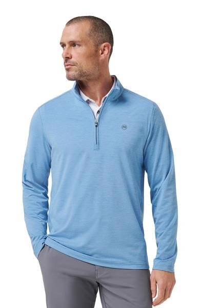 Travis Mathew Heater Pro 1/4Zip heren sweater, pacific coast