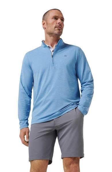 Travis Mathew Heater Pro 1/4Zip heren sweater, pacific coast