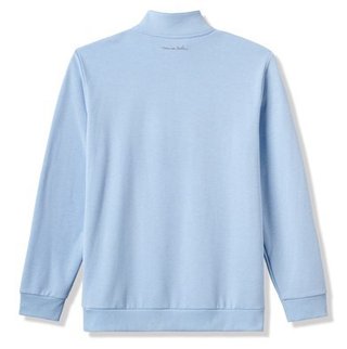 Travis Mathew Cloud Quarter Zip 2.0 heren pullover, heather powder blue