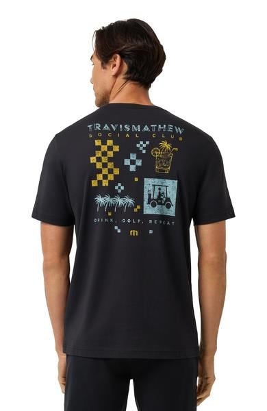 Travis Mathew Beverage Cart heren t-shirt, zwart