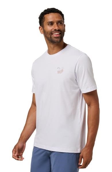 Travis Mathew Founding Member heren t-shirt, wit