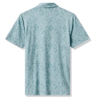 Travis Mathew Featherweight Paradise heren polo, forget me not