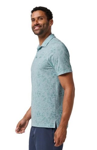 Travis Mathew Featherweight Paradise heren polo, forget me not