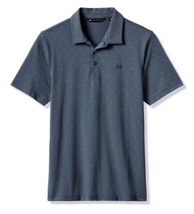 Travis Mathew Performance Jersey Wave heren polo, bering sea