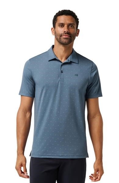 Travis Mathew Performance Jersey Wave heren polo, bering sea