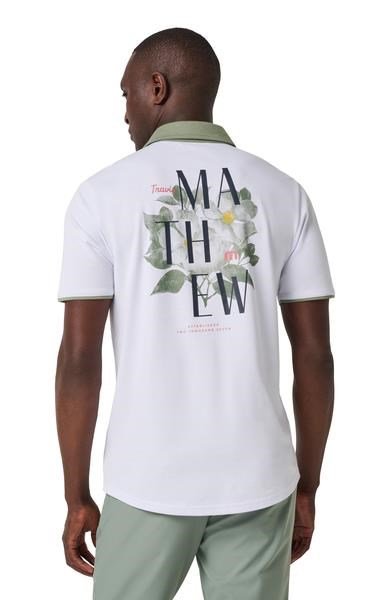 Travis Mathew AB Energy heren polo, wit