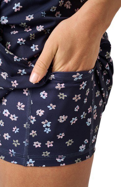 Travis Mathew Moveknit Game Set Match dames skort, navy blazer multi