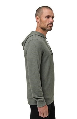 Travis Mathew Cloud Wafle heren sweater, dark olive