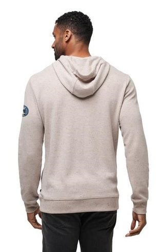 Travis Mathew Cloud Wafle heren sweater, oxford tan