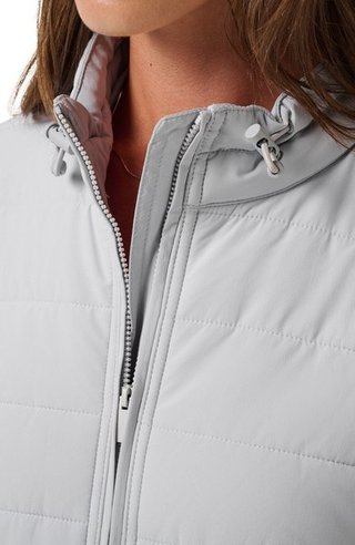 Travis Mathew Skyloft Soft Espresso Martini dames jack, heather light grey