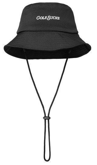 Travis Mathew Golf Sucks bucket hat, zwart