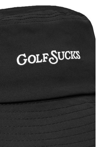 Travis Mathew Golf Sucks bucket hat, zwart
