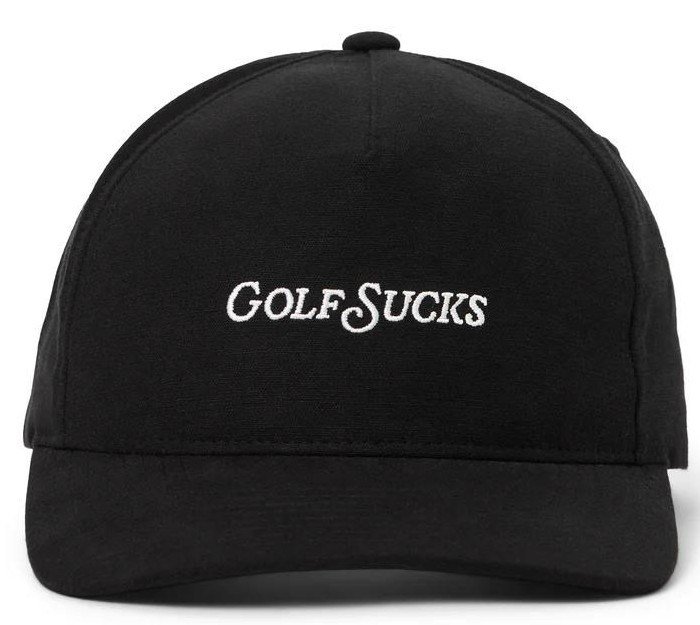 Travis Mathew Golf Sucks heren pet, zwart