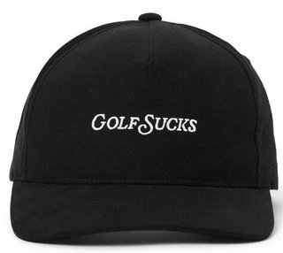 Travis Mathew Golf Sucks heren pet, zwart