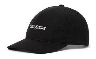 Travis Mathew Golf Sucks heren pet, zwart