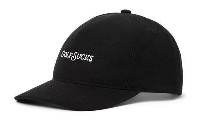 Travis Mathew Golf Sucks heren pet, zwart