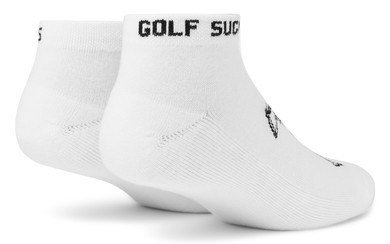 Travis Mathew Golf Sucks Ankle unisex golfsokken, wit