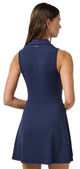 Travis Mathew Moveknit Sleeveless dames jurk, navy blazer