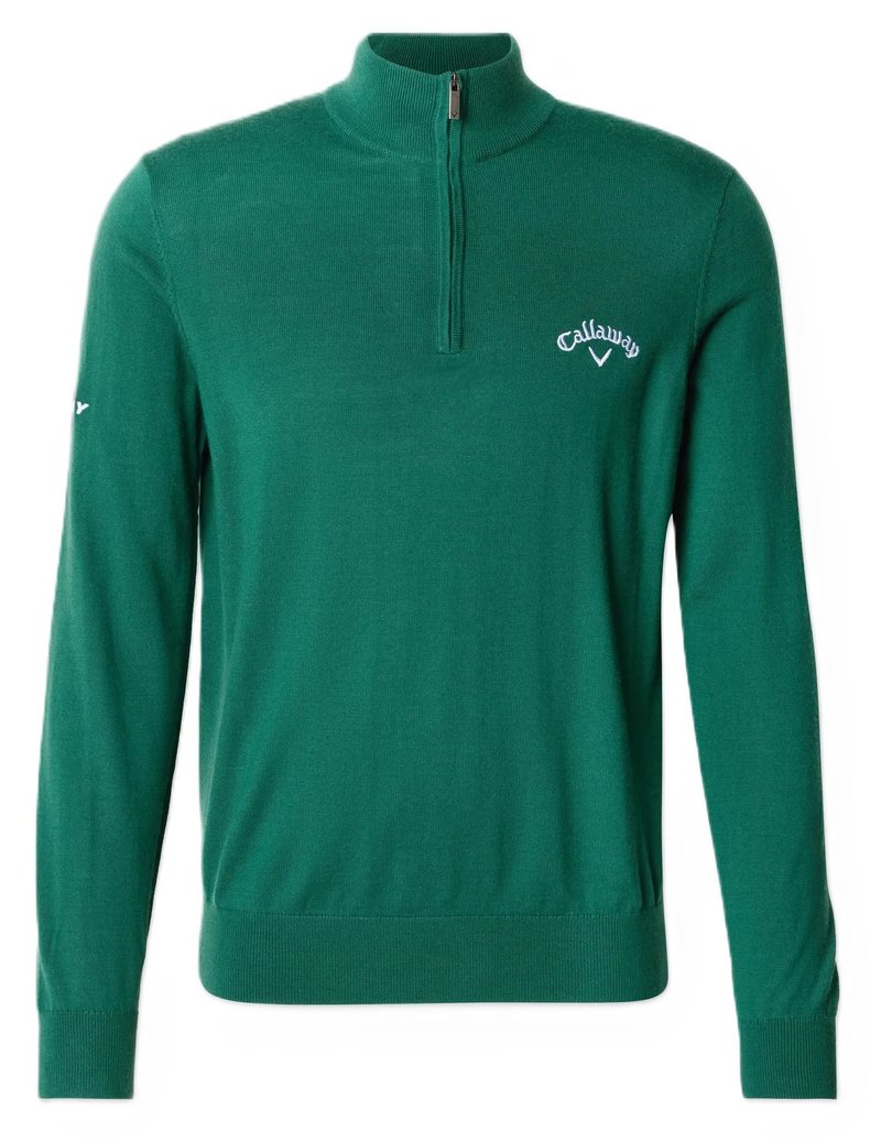 Callaway 1/4 Zip Mock heren sweater, deep galapagos green