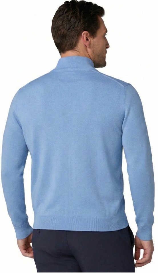 Callaway 1/4 Zip Mock heren sweater, vista blue