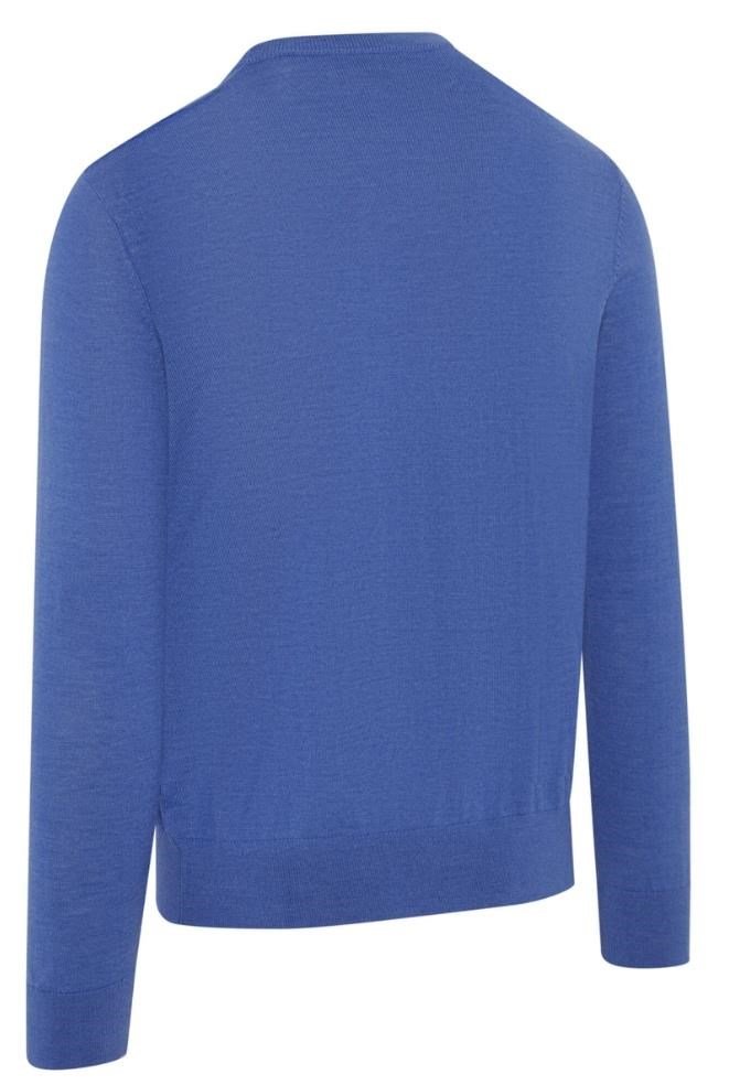 Callaway Crew Neck Merino Mix heren trui, light magnetic blue heather
