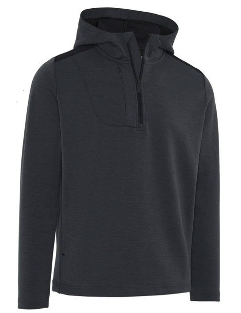 Callaway Soft Touch 1/4 Zip Premium heren hoodie, black heather