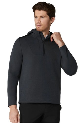 Callaway Soft Touch 1/4 Zip Premium heren hoodie, black heather