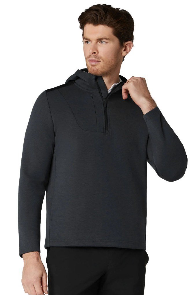 Callaway Soft Touch 1/4 Zip Premium heren hoodie, black heather