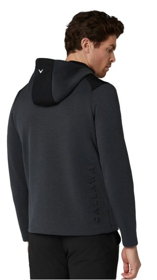 Callaway Soft Touch 1/4 Zip Premium heren hoodie, black heather